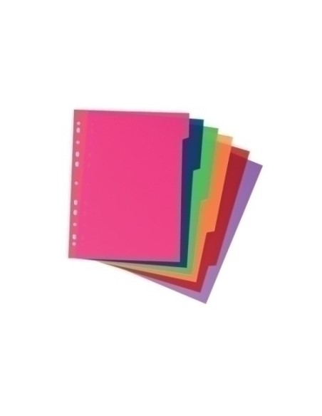 SEPARADORES CARCHIVO PP XXL Fº  6 ps. - Pack de 10 unidades